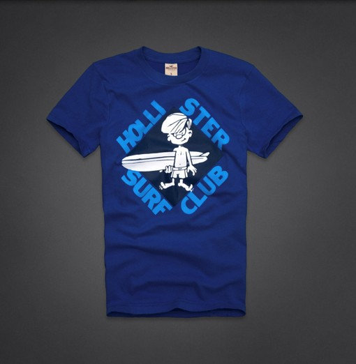 T-shirt Hollister Bleu Homme